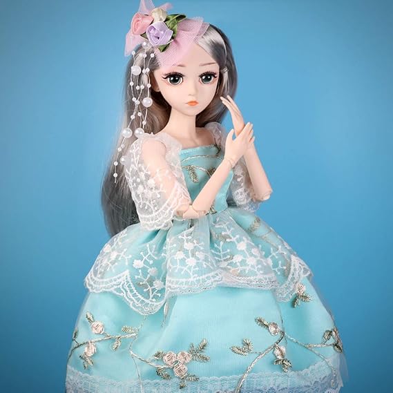 UCanaan BJD Doll 1/4 SD Smart Doll 18 Inch 18 Ball Joint Doll DIY Toy Full Set Clothes Shoes Wig Make Girls Christmas Birthday