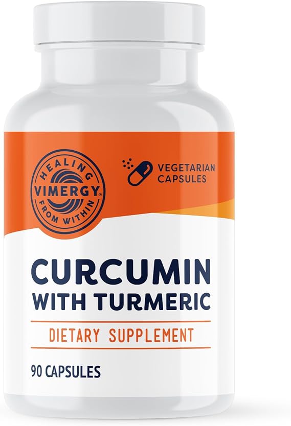 Vimergy Curcumin with Turmeric Capsules, 1000mg Vegan Extract, 30 Servings