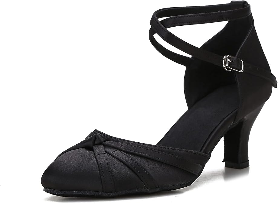 Ballroom Dance Shoes Ladies Dance Shoes Closed Toe Dance Shoes Social Dancing Shoes for Women with High 2.5"