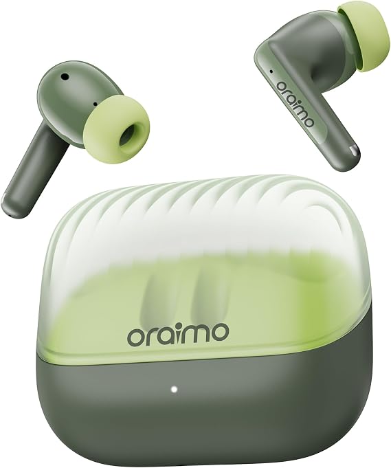 Oraimo SpaceBuds Neo Wireless Bluetooth Earbuds in-Ear Headphones,Green