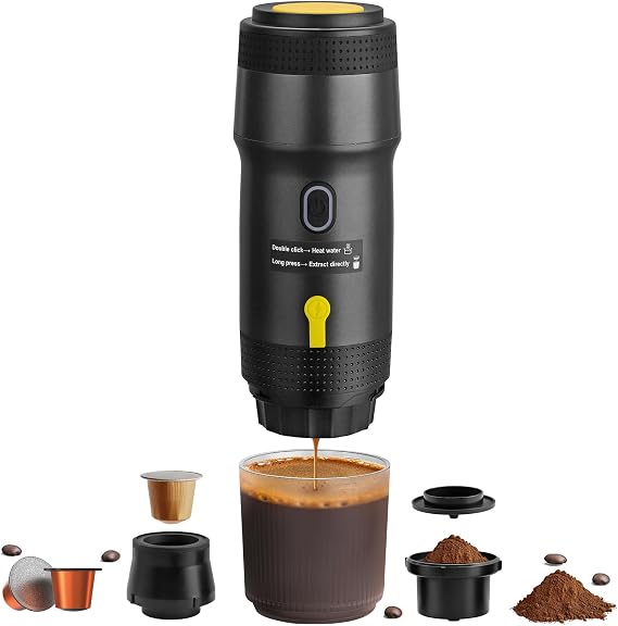 Portable Espresso Maker, 25Bar Self-Heating Coffee Maker