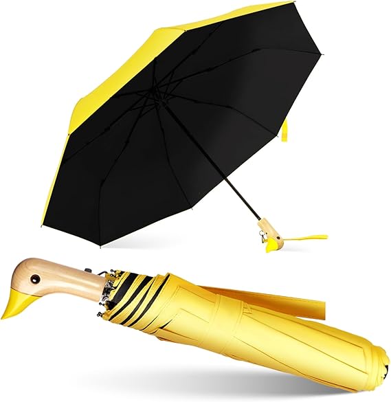 Duck Umbrella Cute Duck with Adorable Duck Handle, The Perfect Duck Umbrella for Duck Lovers