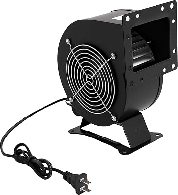 Centrifugal Blower Fan 110V 120W Round Outdoor Wood Furnace Boiler Blower Ventilation Fan Kitchen Extractor Fan 196CFM