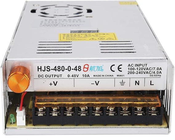 Adjustable DC Power Voltage Converter AC 110V-220V to DC 0-48V 10A