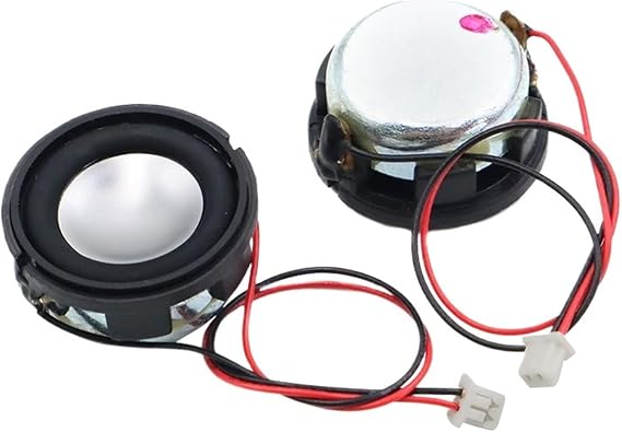2Pcs 1Inch 23 * 12MM 4 Ohm 2W 3 Watt Full Range Speaker Neodymium Loudspeaker DIY Round Speakers 24 23MM 2Pin 1.25
