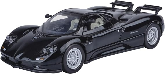 Pagani Zonda C12 Black 1/24 Diecast Car Model by Motormax 73272