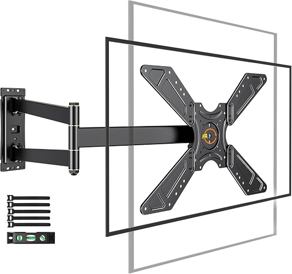 FORGING MOUNT Full Motion Corner TV Wall Mount for 32-75" TVs Holds 110 lbs