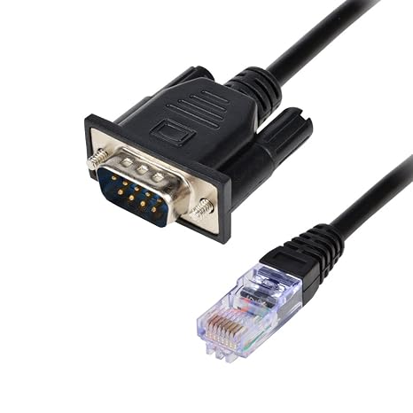 RJ45 to RS232, DB9 9-Pin Serial Port Male to RJ45 Cat5 Ethernet LAN Console 9.8Ft/3meters
