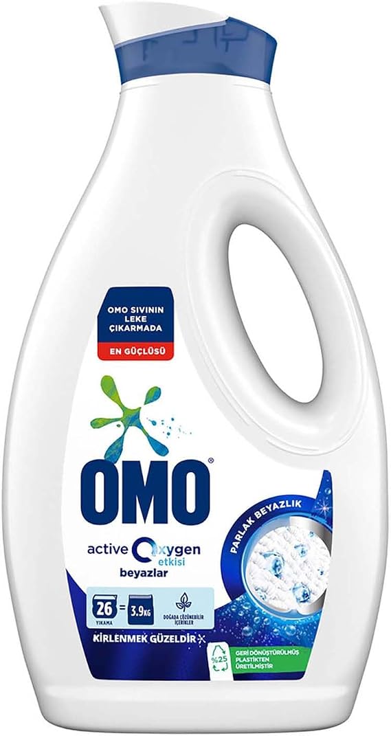 Omo Active Oxygen Sıvı Çamaşır Deterjanı Beyazlar İçin 1690 ml
