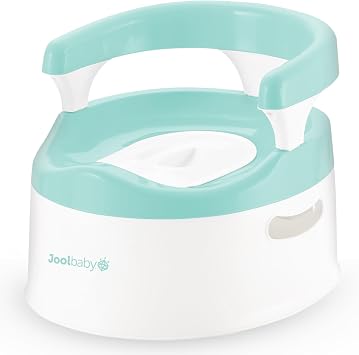 Jool Baby Potty Chair for Toddler Toilet Training - Splash Guard & Back Support Aqua