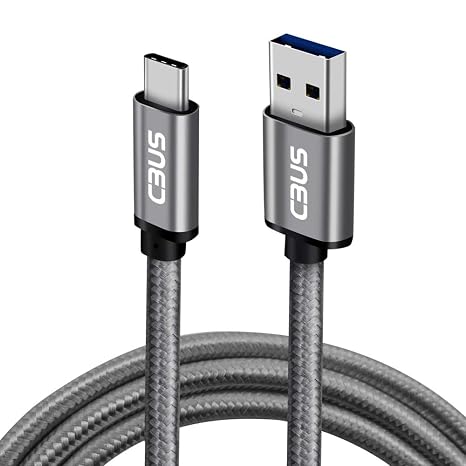 CBUS 6ft USB to USB C Cable Fast Charging Cord Type-C Compatible with iPhone 16/16e/15/Pro/Max/Plus, iPad 10, iPad Pro/Air/mini A17 Pro, mini 6 Heavy-Duty Braided (Space Gray)