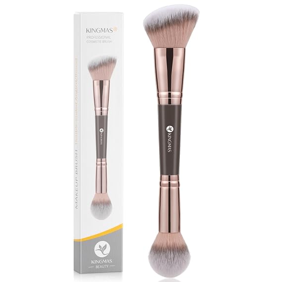 KINGMAS Foundation Makeup Brush, Premium Dual Concealer Bronzer Brushes