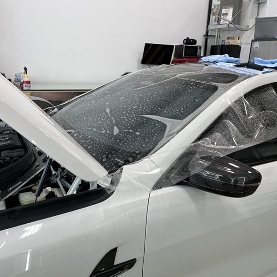 Clear Windshield Protection Film Car Glass Protective Film Anti UV Shatterproof Automotive Window Tint Safety (60" x33ft)