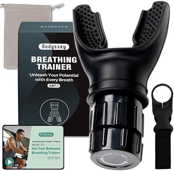Breathing Enhancer | Premium Silicone Trainer | Boost Breathing Efficiency | Adjustable Resistance Levels | Compact, Portable, and Easy to Maintain