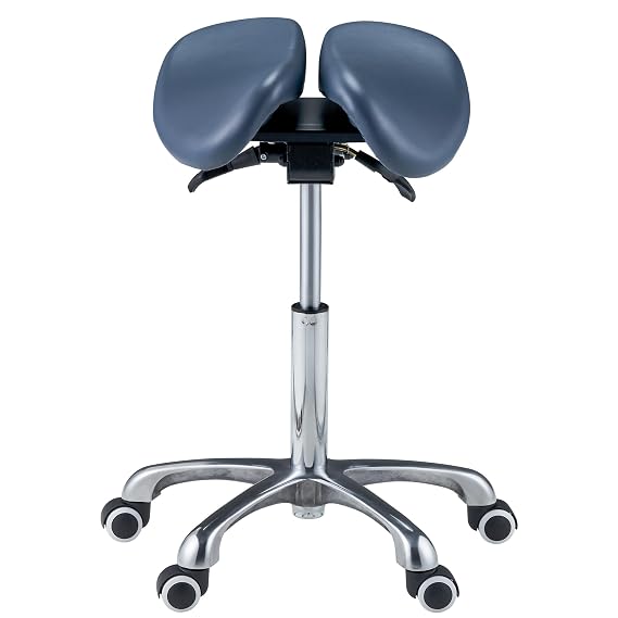 Master Massage Berkeley Split Seat Saddle Stool, Royal Blue