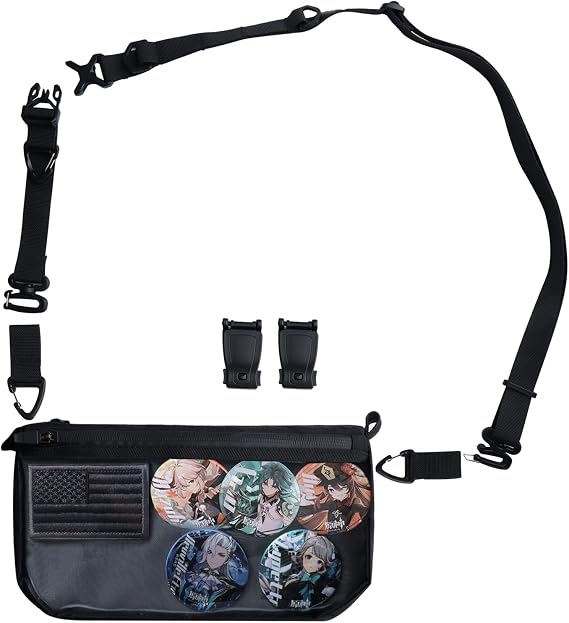 EDC Bag for anime Tactical Fanny Pack for Men Waist Bag Hip Belt Tactical Molle Admin Pouch Horizontal Modular Pouches Durable Lightweight