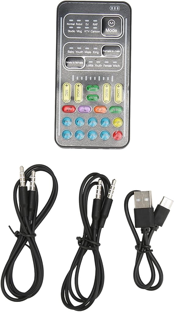 Professional Voice Changer 16.09.03.0 Voice Changer Multifunctional Sound Effects Portable Handheld Sound Card Voice Changer for Pc Phone Laptops Voice Changer