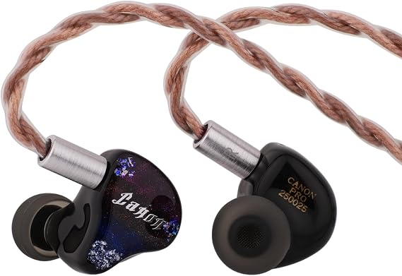 Linsoul Yanyin Pro,1DD + 6BA in-Ear Monitor, HiFi Wired Earbuds,Gaming IEM Earphones, Hybrid IEM Headphones with 3D Printed Resin Faceplate,Detachable Cable for Musician Audiophile (4.4MM)