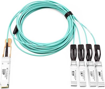 100G QSFP28 to 4x25G SFP28 Active Optical Breakout Cable Compatible with Juniper JNP-100G-AOCBO-3M 3m 10ft