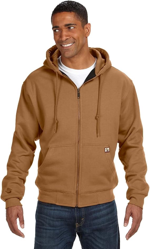 DRI Duck Adult Crossfire Thermal-Lined Fleece Jacket, Saddle, Large