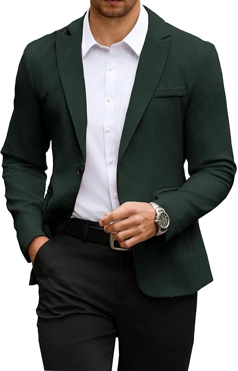 Mens Sport Coats and Blazers for Men Fashion Casual Suit Jacket Slim Fit Men Business Formal Wedding