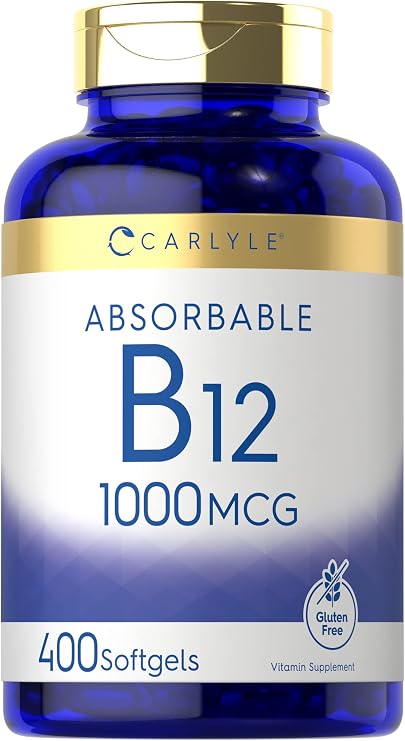 Carlyle Vitamin B12 1000 mcg Absorbable | 400 Softgels