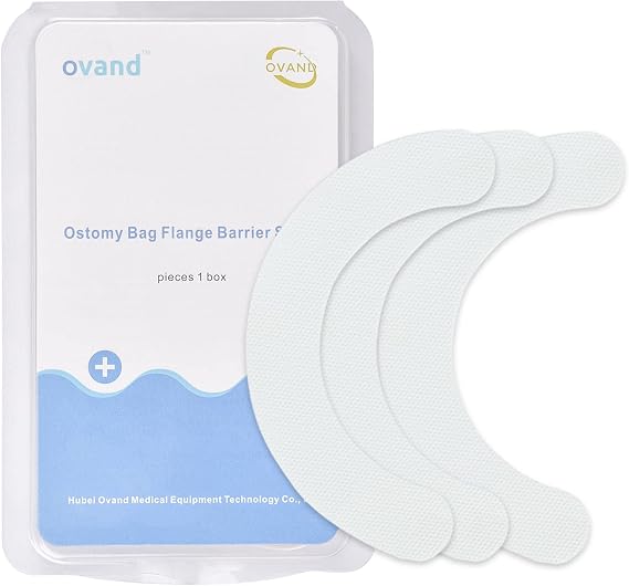 Ostomy Barrier Strips,Ostomy Supplies,Elastic Skin Barrier Strip, Ostomy Barrier Tape Extenders for Skin Adhesive colostomy Bags (20pcs)