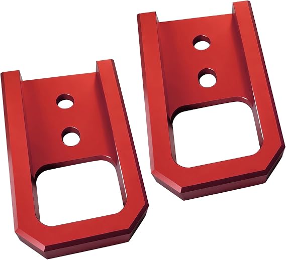 Tow Hooks for Tacoma 2024-2026/4 Runner 2025-2026/Land Cruiser 250 2024-2025, Heavy Duty Front Tow Hooks Compatible with Toyota Tacoma/4Runner/Land Cruiser 250 Accessories (Red)