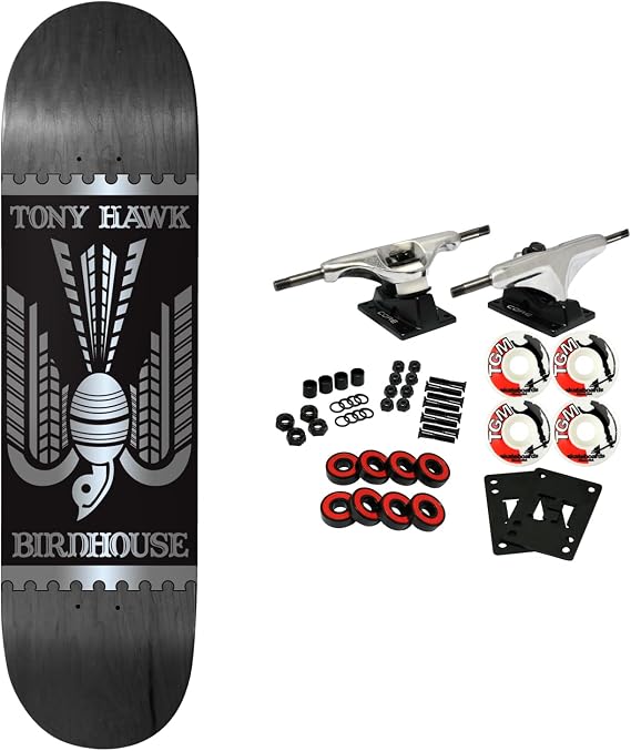 Birdhouse Skateboard Complete Tony Hawk Stomp Black 8.0" x 31.75"