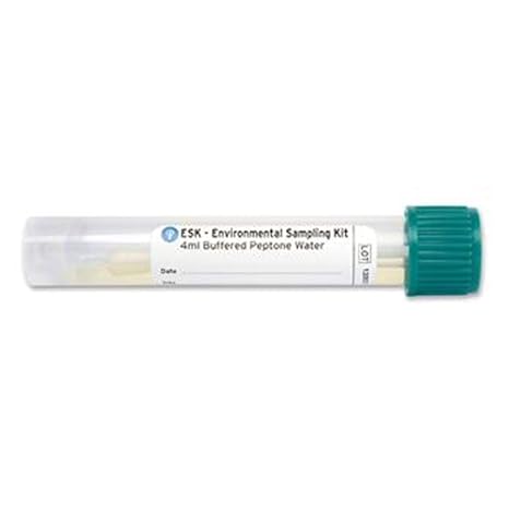 ESK Environmental Sampling Kits with Pre-filled 4ml Sterile Neutralizing Buffer, Polystyrene Handle, 4.06" Length (Case of 50)
