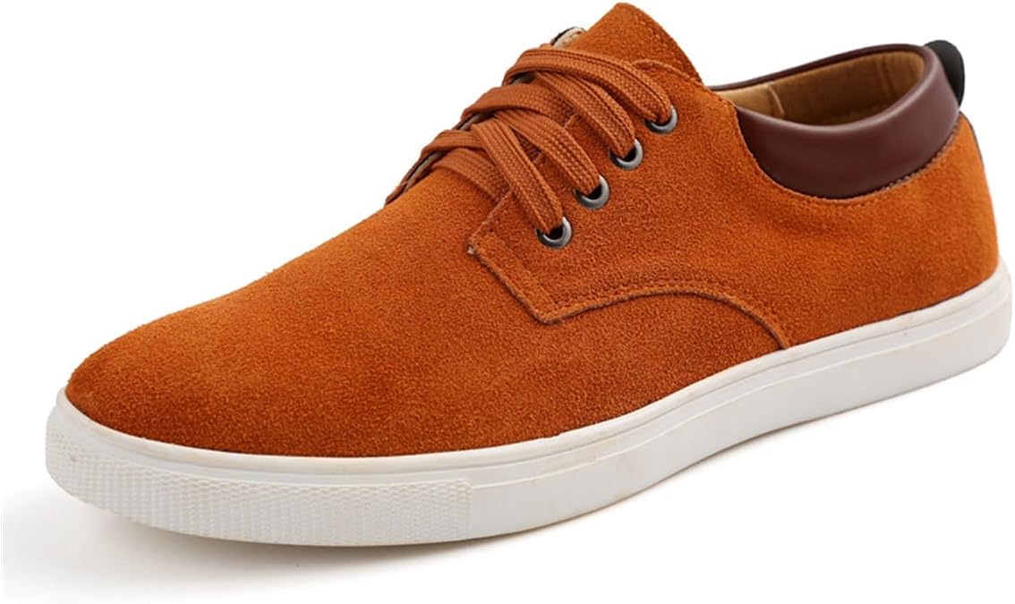 New Loafers for Men Round Toe Suede Vamp Driving Loafers Flat Heel Flexible Comfortable Fashion Slip-ons