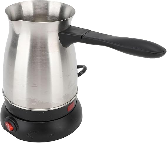 Electric Turkish Coffee Maker, Portable 600ML Stainless Steel Electric Coffee Pot for Home Use Family Gatherings