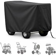 Garden Hose Reel Cart Cover, Waterproof Heavy Duty 420D Oxford Protector for 4-Wheel Hose Reel Carts, Fits 392839 in, 1pcs