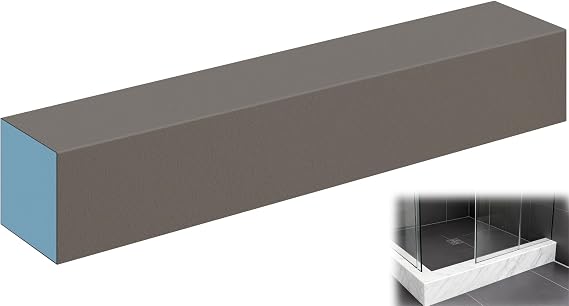 Shower Curb,Prefabricated Waterproof Shower Curb Kit for Shower Pan,Trimmable Tile Ready Curbs for Shower Construction/Bathroom Renovation,Load Bearing,Easy Installation,Lightweight,38 Inch Length