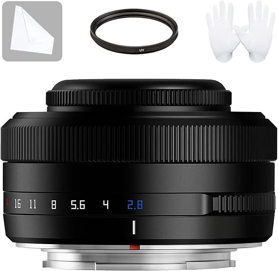 TTArtisan AF 27mm F2.8 Auto Focus Lens APS-C Compatible with Fuji X-Mount Cameras XS10 X-A5 X-A7 X-M1 X-M2 X-E4 X-T1 X-T10 X-T2 X-T20 X-T3 X-T4 X-T100 X-T200 X-T30 X-Pro1