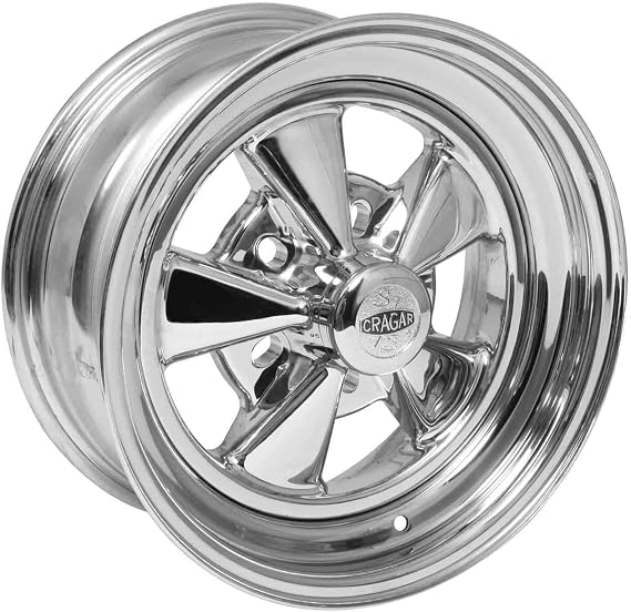 Cragar CRR-61715: Wheel, Super Sport, Steel, Chrome, 15 in. x 7 in., 5 x 4.5/4.75/5 in. Bolt Circle, 4.125 in. Backspace, Each