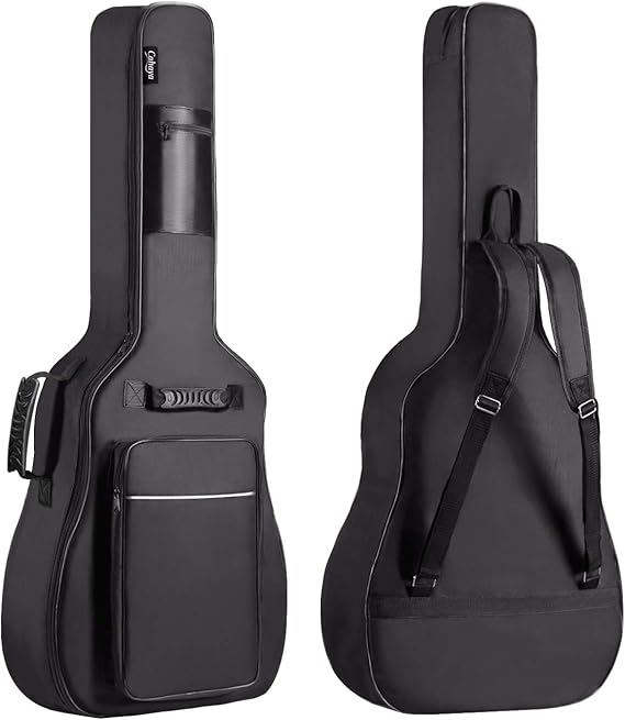 CAHAYA Guitar Bag Upgraded Premium Version for 40 41 42 Inch Acoustic Guitar Gig Bag 0.5in Thick Sponge Overly Padded Water Resistent Guitar Case Soft Guitar Backpack Case | Guitar Backpack with sponge overly padding, fits 40 41 42 inch guitars for travel storage CY0149