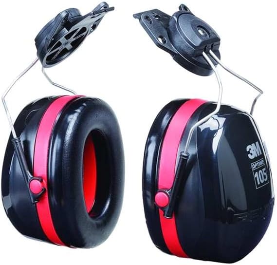 3M PELTOR Hearing Protection Optime 105 Earmuffs, E-A-Rfit Compatible, Assembly, Sanding, Grinding