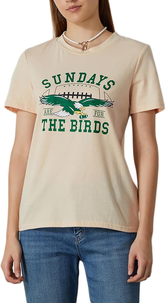 Women Football Sundays are for The Birds Shirt Game Day Tee Victory Philly Fan T-Shirt
