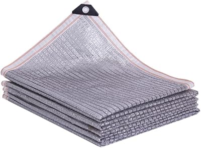 Aluminet Sunblock Shade Net, Garden Greenhouse Shading Cloth, Mesh 75% Shading Rate Tent for Flowers, Plants, Patio Lawn Size : 2m x 2m