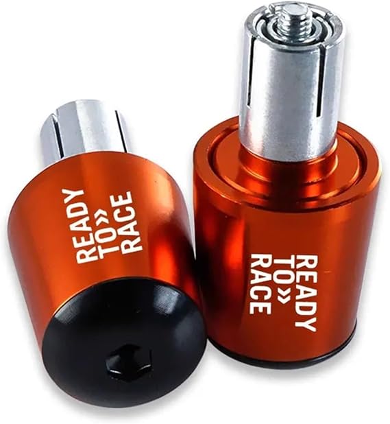 jininghaibo Compatible With Ready To Race 390 690 790 890 1190 Rc 1290 Adv Adventure Motorcycle CNC Aluminum Handlebar Bar End Cap Grips Cover(Orange)