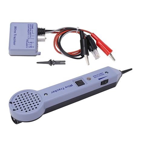 Network Cable Tracing Tester Kit Circuit Tester with Acoustic and Visual Display Tone Generator Kit Line Finder for Telephone Coax Trace Data Safety and Electric Cables