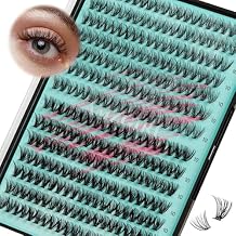 Lash Clusters Wispy 280PCS Eyelash Extension 30D 40D Cluster Lashes Individual Lashes DIY Lash Extension Natural Look Cluster Eyelash Extensions Soft False Eyelashes at Home for Beginners(10mm)