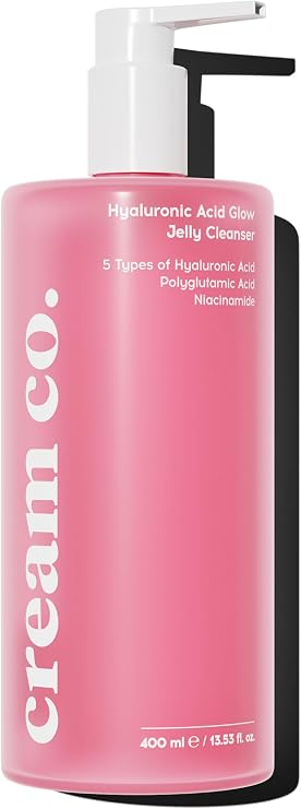 Cream Co. Leke Karşıtı Nemlendirici Yüz Temizleme Jeli Niacinamide Hyalüronik Asit, 400 ML,Tüm Cilt Tipleri