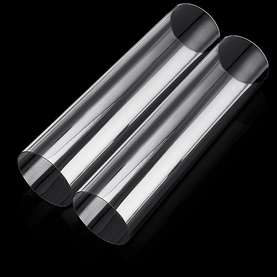 2PCS Acrylic Tube 4" (100mm) OD x 2mm Wall Thickness Clear Plastic Pipe Tube 15.5" Length Clear PVC Pipe Round Polycarbonate Tubing Chemical Resistant