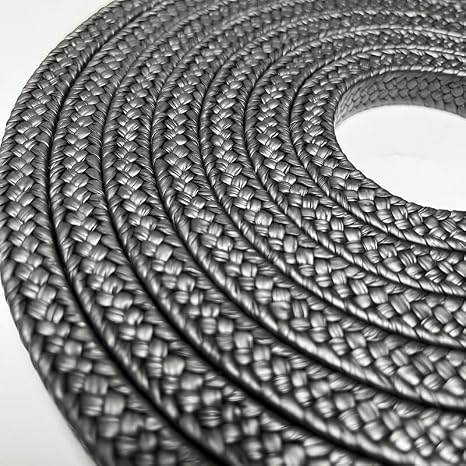 Black GFO Gland Packing Graphite PTFE Gland Packing Genuine for Sealing Material 5 Meters 6mm*6mm