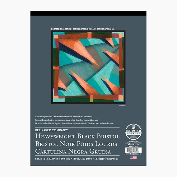Bee Paper Black Bristol Pad, 11"-14"