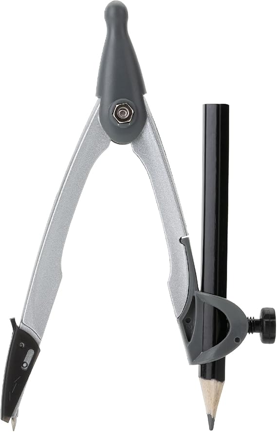Mr. Pen- Geometry Compass, 4.8", Precision Drafting Compass with Pencil