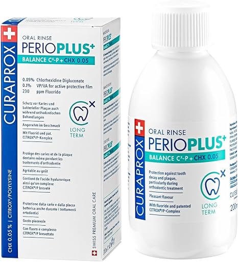 Curaprox Perio Plus Balance Mouthwash White Swiss Design