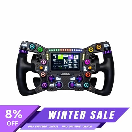 Conspit MAX01 Wheel for PC - Bonus: Free 3 mo. VRS telemetry and coaching
